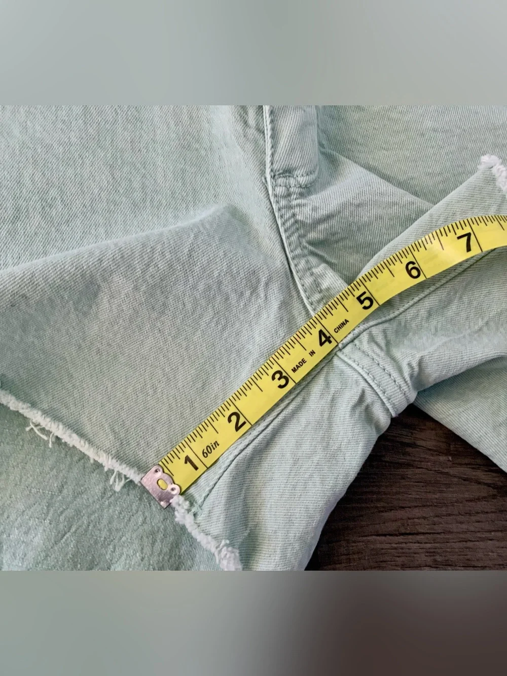 ☀️ Universal Thread High-Rise Vintage Midi Denim Shorts — Mindful Mint Size 4/27